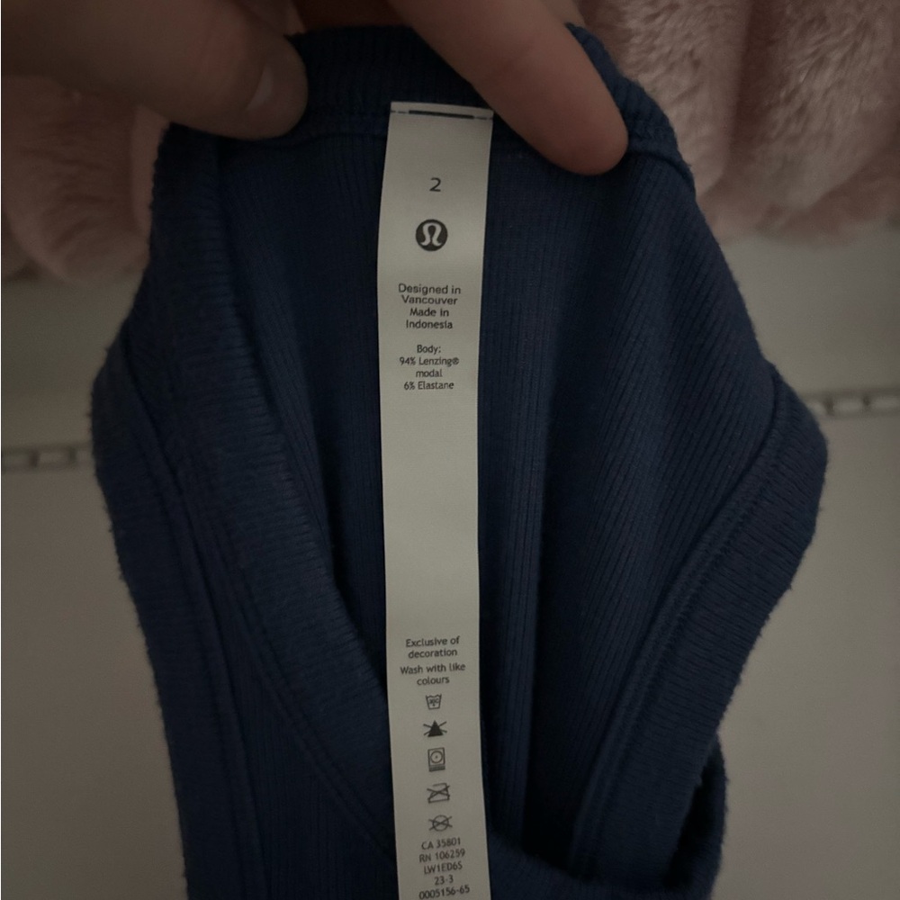 Lululemon Blue Tank Top